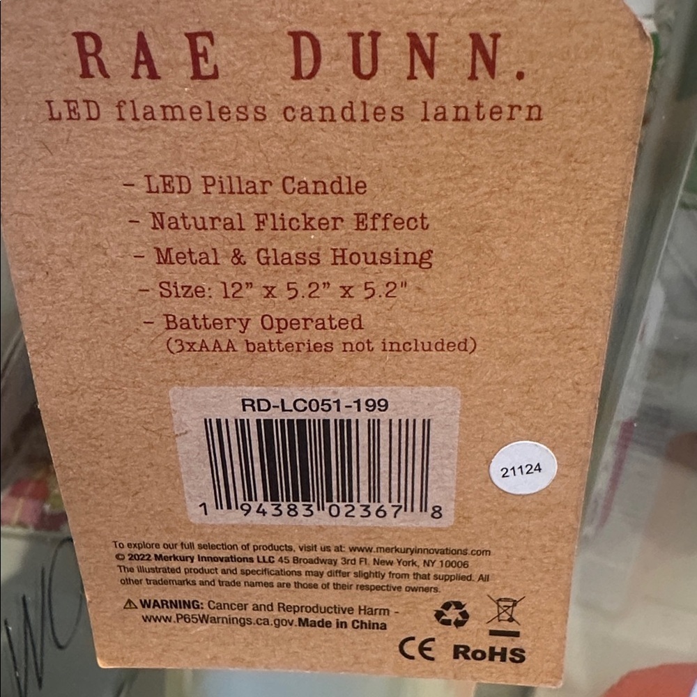 NWT Rae Dunn LED Flameless Candle Lantern - Picture 4 of 7